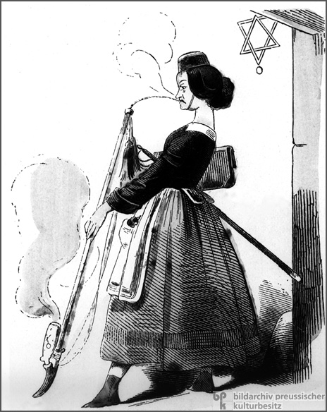 Caricature: Female University Student (1847)